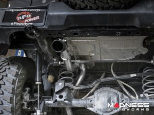 Jeep Wrangler JL 3.6L 4 Door Performance Exhaust System - Cat Back - Mach Force - AFE - 2.5" - Black Tip